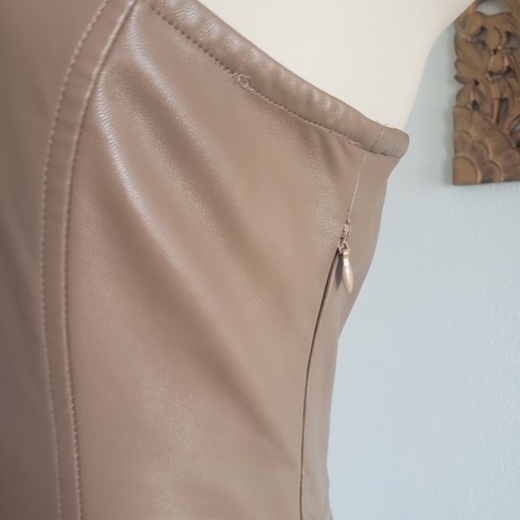 Heartloom One Shoulder Dress - Tan - Picture 5 of 9